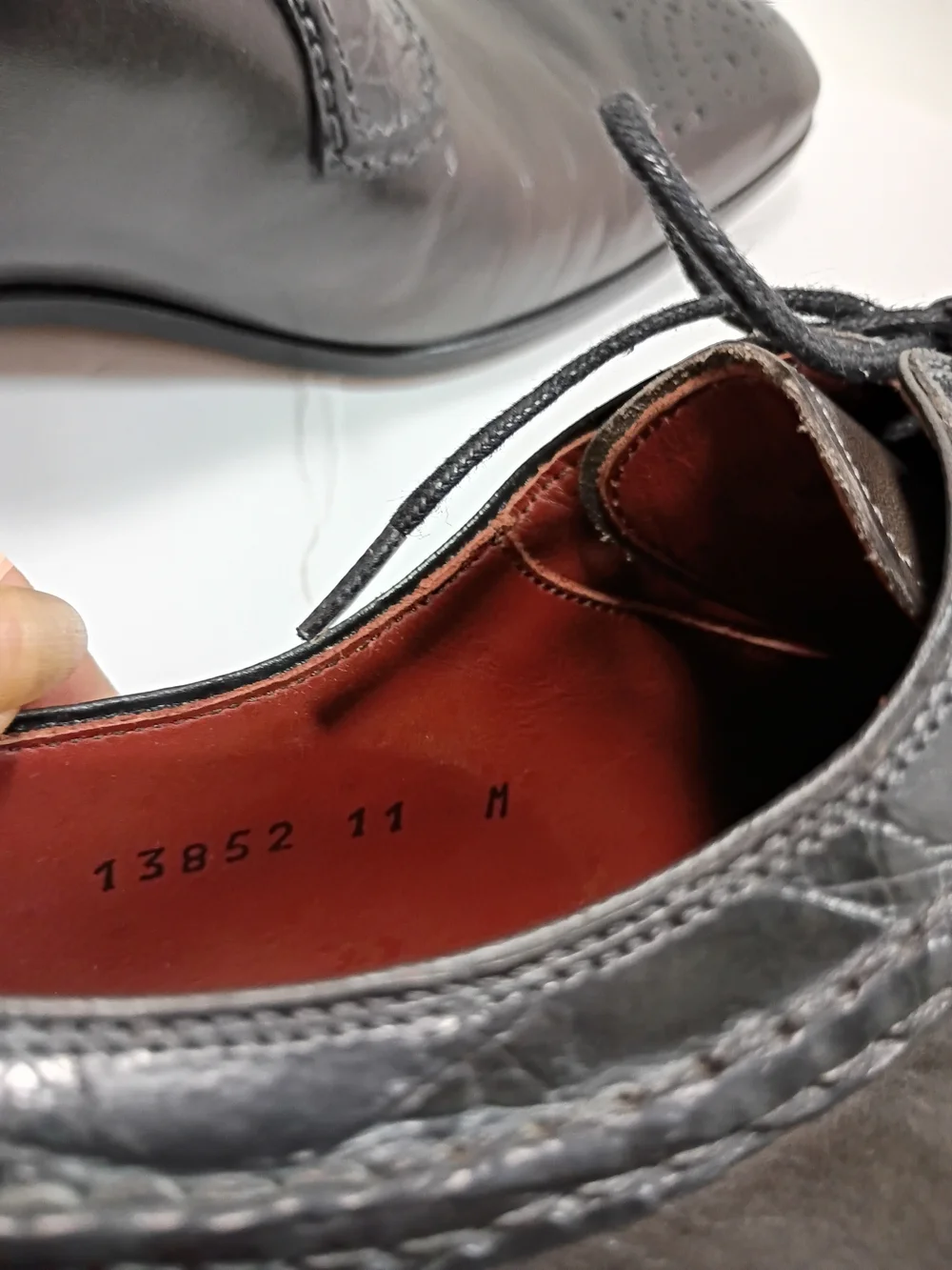 Magnanni Neiman Marcus Dark Brown Leather Lace-Up Oxfords Size 11 M